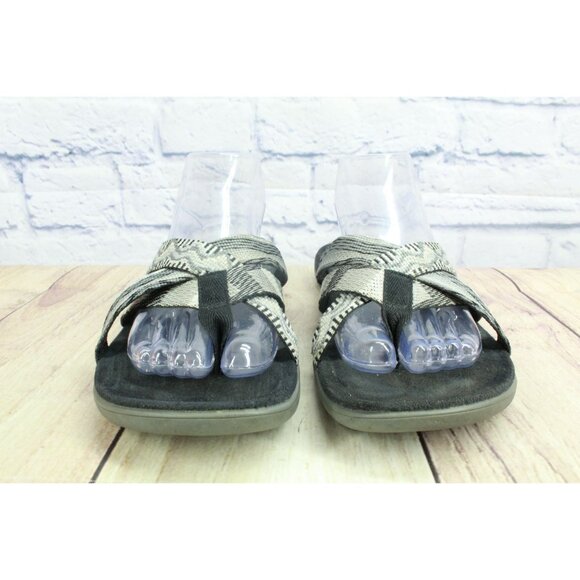 Merrell Thong Crisscross Memory Foam Comfort Sandals Black Size 10 - Picture 3 of 9